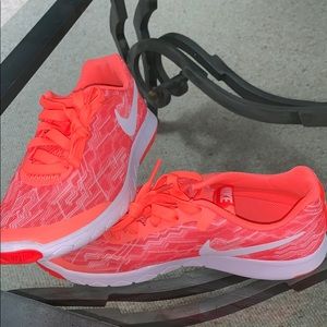 Nike running neon sneakers